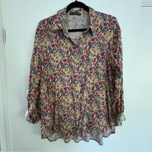 Floral Button Down